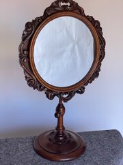 W1v Period Mahogany Circular Adjustable Dressing Mirror