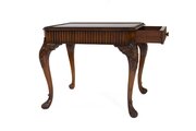 Walnut & Carved Coffee Table With Drawer