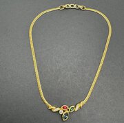 1980s Henkel And Grosse? Gold Plated Omega Neklace