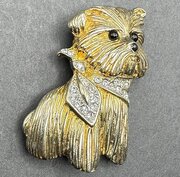 Early 1970s Carvel, Paris Scottie Dog Brooch