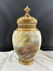 Royal Worcester Pot Pourri Signed John Stinton. 