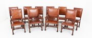 A Fine Set Of Ten Oak Cromwell Style Dining Chairs