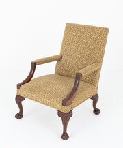 Georgian Style Mahogany Gainsborough Chair