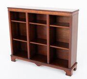 Mahogany 3 Section Open Bookcase