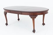 Mahogany Chippendale Style Extending Dining Table