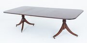 Mahogany Regency Revival Dining Table