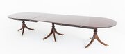 Regency Revival Mahogany 3  Pedestal Dining Table