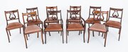 Set Of 10 Regency Style Dining Chairs