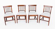 Set Of 4 Georgian Mahogany Dining Chairs