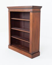 Victorian Mahogany Open Bookcase