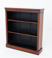 Victorian Mahogany Open Bookcase