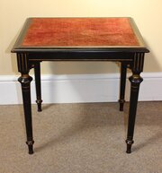 19thc Ebonised Side/Games Table