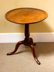 19thc. Fruitwood Tripod Table 