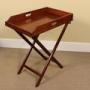 19thc. Mahogany Butler’s Tray on Folding Stand