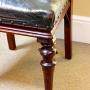green leather  single chair