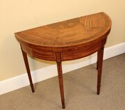 c1800 georgian satin wood card table C1800 Georgian Satin Wood Card Table