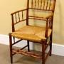 Early 19thc Faux Bamboo Side/Armchair