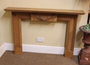 Mid Century Pine Fire Surround 