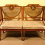 Pair of Late 19thc. Satinwood Corner Seats That un