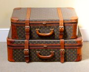 Set Of Two Louis Vuitton Vintage Suitcases