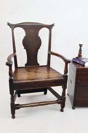 18th Century Country Oak Armchair W662