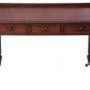 Antique 1830 Mahogany 3-Drawer Writing Desk