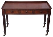 Antique 1830 Mahogany 3-Drawer Writing Desk