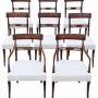 Antique 19th C. Mahogany Georgian Set of 8 Chairs