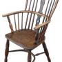  Antique 19th Century Ash & Elm Windsor Armchair