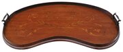 Antique 19th Century Fine Quality Inlaid Mahogany Tray