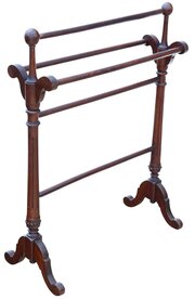 Antique 19th Century Mahogany Towel Rail Stand