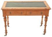 Antique 19th Century Pitch Pine Writing Table Desk