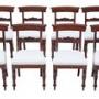 Antique 19th Century Set of 8 Mahogany Chairs
