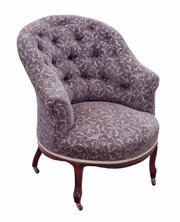 Antique 19th Century Victorian Ladies Tub Chair