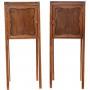 Antique Walnut Pair of Tray-Top Bedside Tables