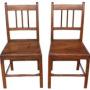 Antique c.1800 Pair of Elm Chairs – Fine Quality 