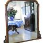 Antique c.1880 Aesthetic Burr Walnut Floor Mirror