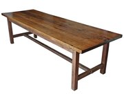 Antique C.1900 Large Oak Refectory Dining Table