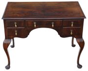 Antique C.1910 Walnut 5-Drawer Writing Desk