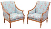 Antique Revival Pair Of Gilt Armchairs