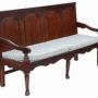 Georgian oak settle bench seat C1790