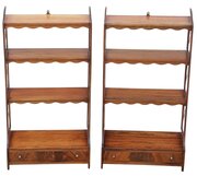 Quality Pair Of Vintage Mahogany Bookcases