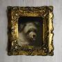 Dog portrait oil painting by Martin Theodore Ward 