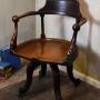 Fine Quality Victorian walnut swivel office chair
