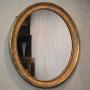 Large Early Nineteenth Century Oval Gilt Mirror