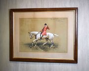 Large Hunting Watercolour By Basil Nightingale