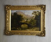 Victorian Landscape Oil Painting