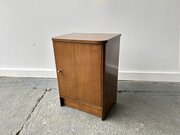 A Vintage 1960s Petite Compact Oak Bedside Cabinet
