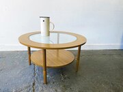 Mid Century Circular Coffee Table By Schreiber