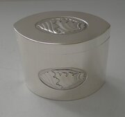 Antique English Solid Sterling Silver Tea Caddy 